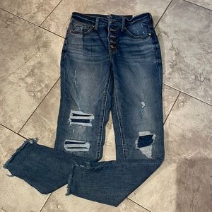 Maurices distressed jeans, size 8